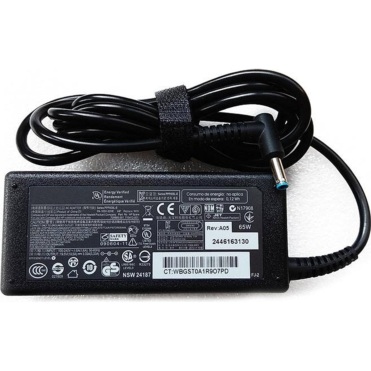HP Laptop Charger 65W Small Black Tip