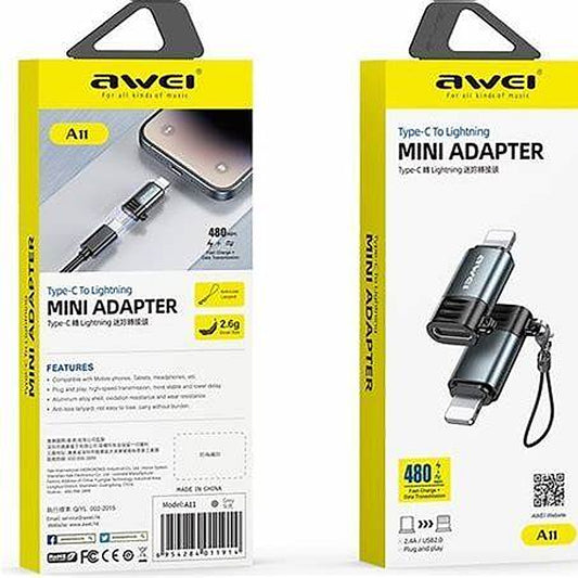 AWEI A11 Type-C to Lightning Mini Adapter