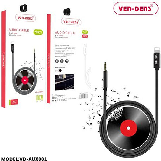 VEN-DENS VD-AUX001 Audio Cable Lightning to 3.5mm Connecter