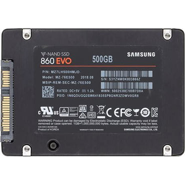 Samsung 860 EVO Sata 6GB/s 500GB 2.5 SSD