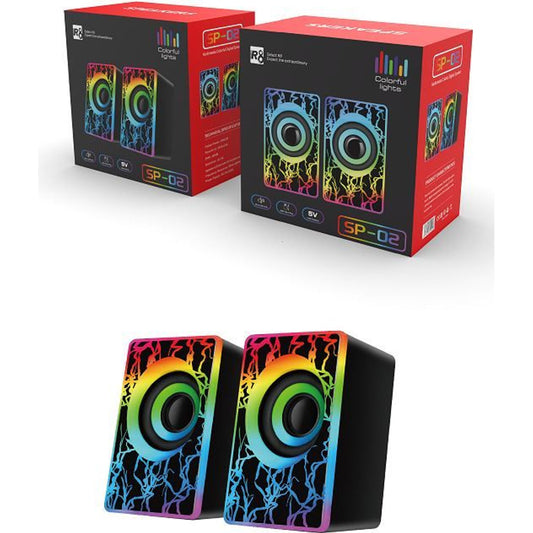 R8 SP-02 Multimedia Colorful Digital Speaker