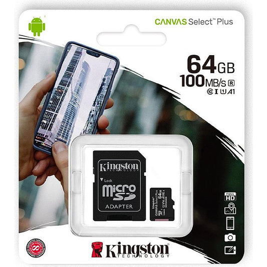 KINGSTON MicroSD 64GB 100Mb/s