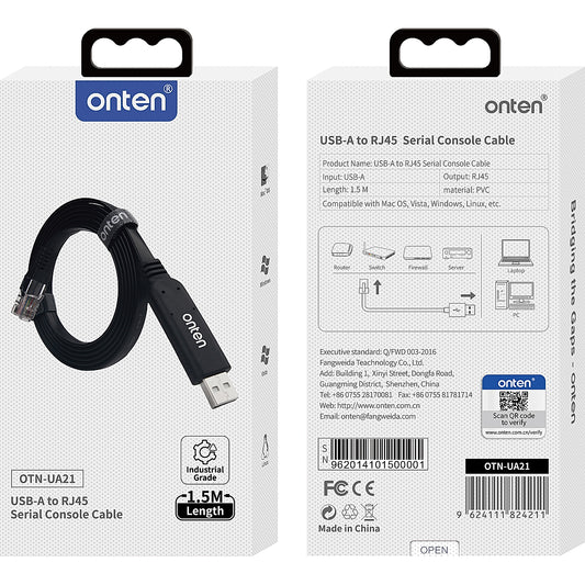 ONTEN OTN-UA21 USB-A to RJ45