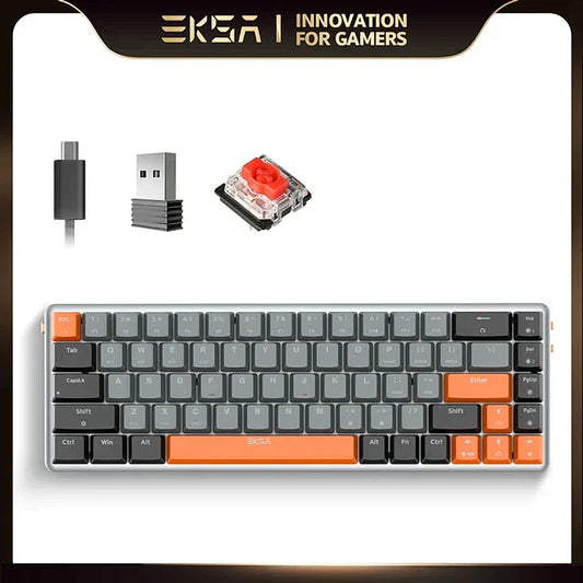 Eksa 68-KKey Ultra Thin Low Profile Mechanical Keyboard EK3000