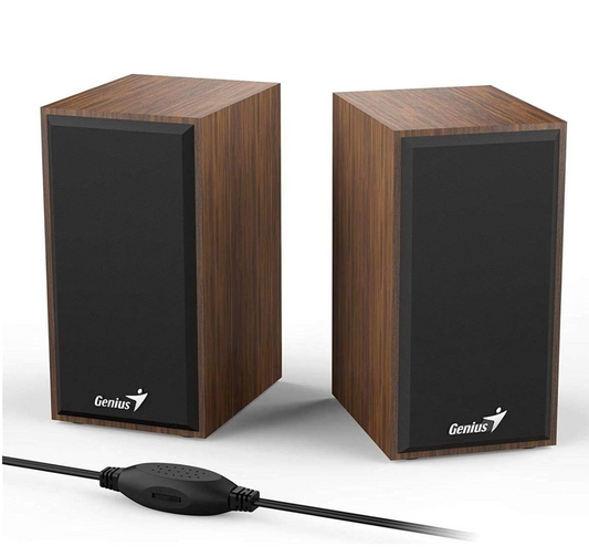 GENIUS SP-HF180 USB Wooden Stereo Speakers