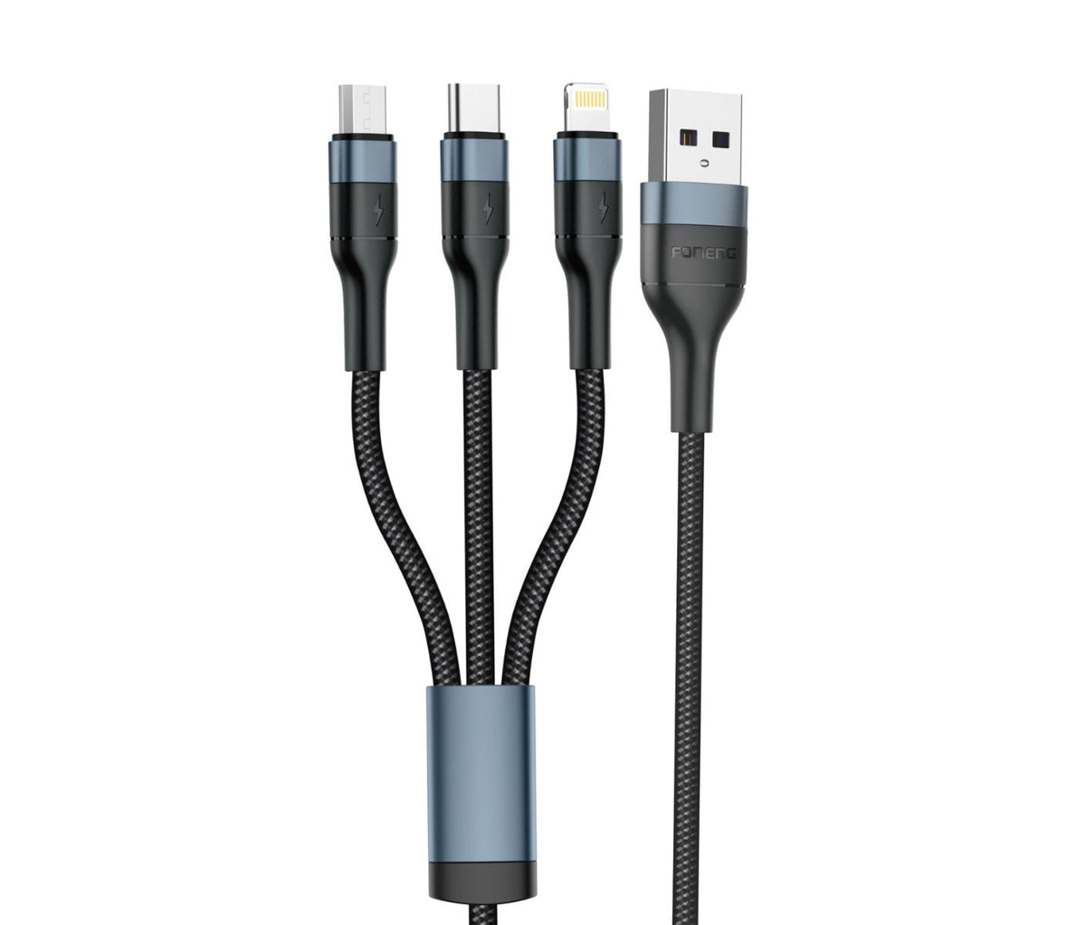 FONENG X51 12M 3 in 1 Fast Data Cable