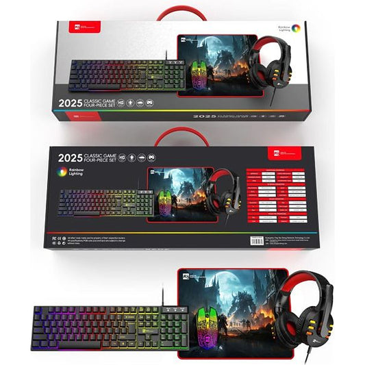 R8, 2025, Gaming Set, Mouse, Keyboard, Headset and Mouse Mat