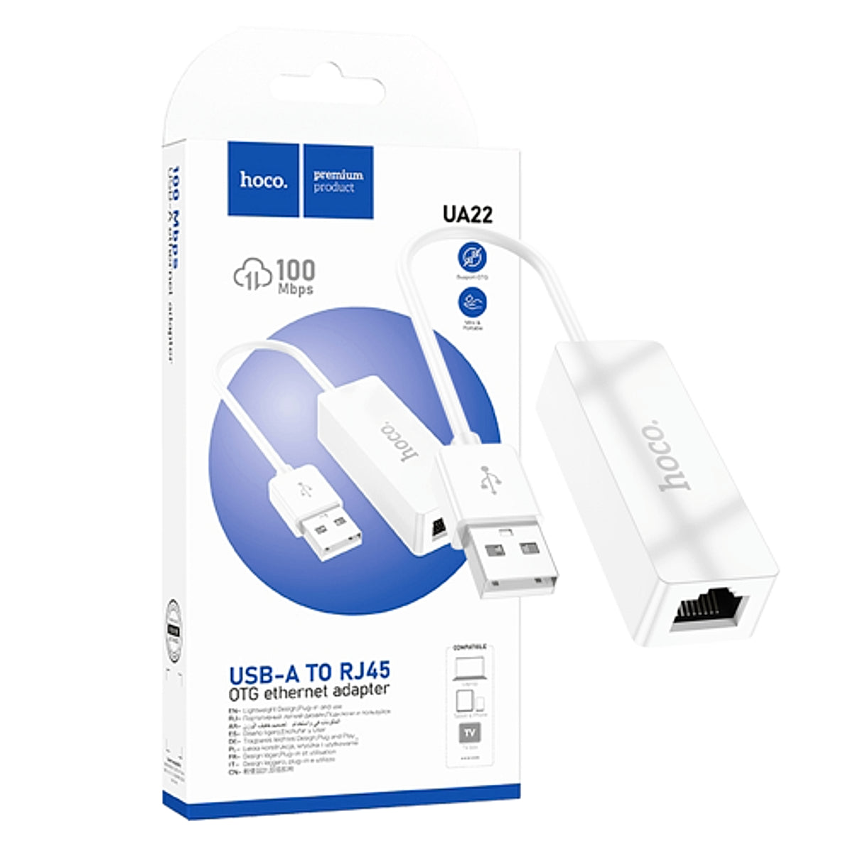 HOCO UA22 USB-A to RJ45 100Mbps