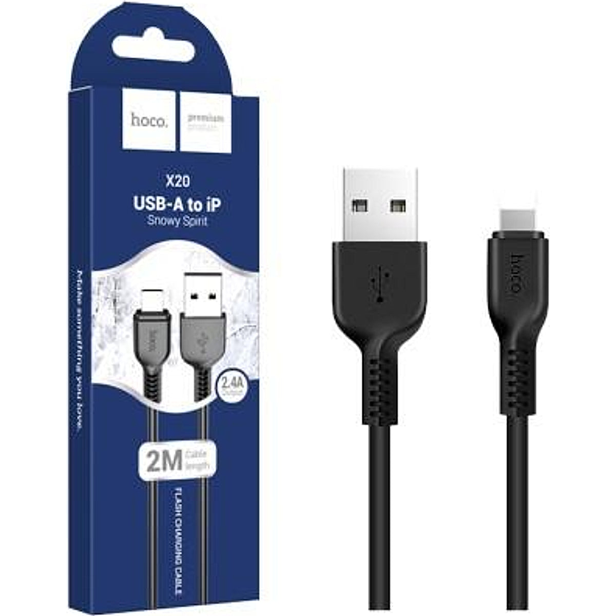 HOCO X20 USB-A to iP Starlight Glare 2M 2.4A