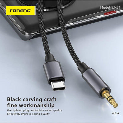 FONENG BM31 Audio Cable Type-C to 3.5mm