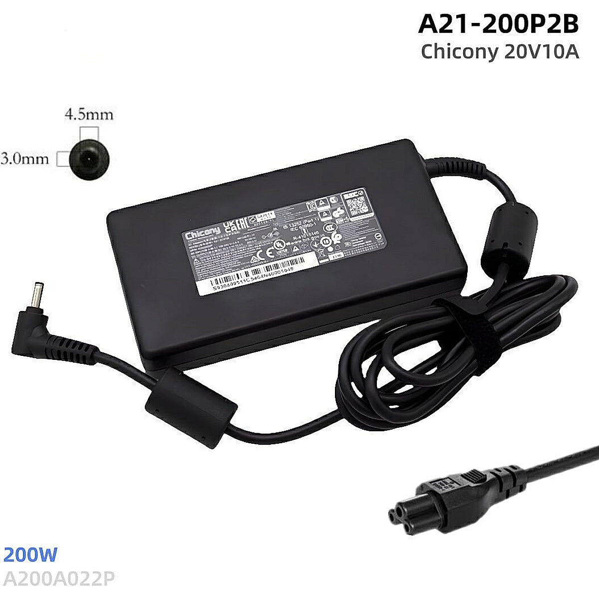Chicony 20V 200W 2.5A