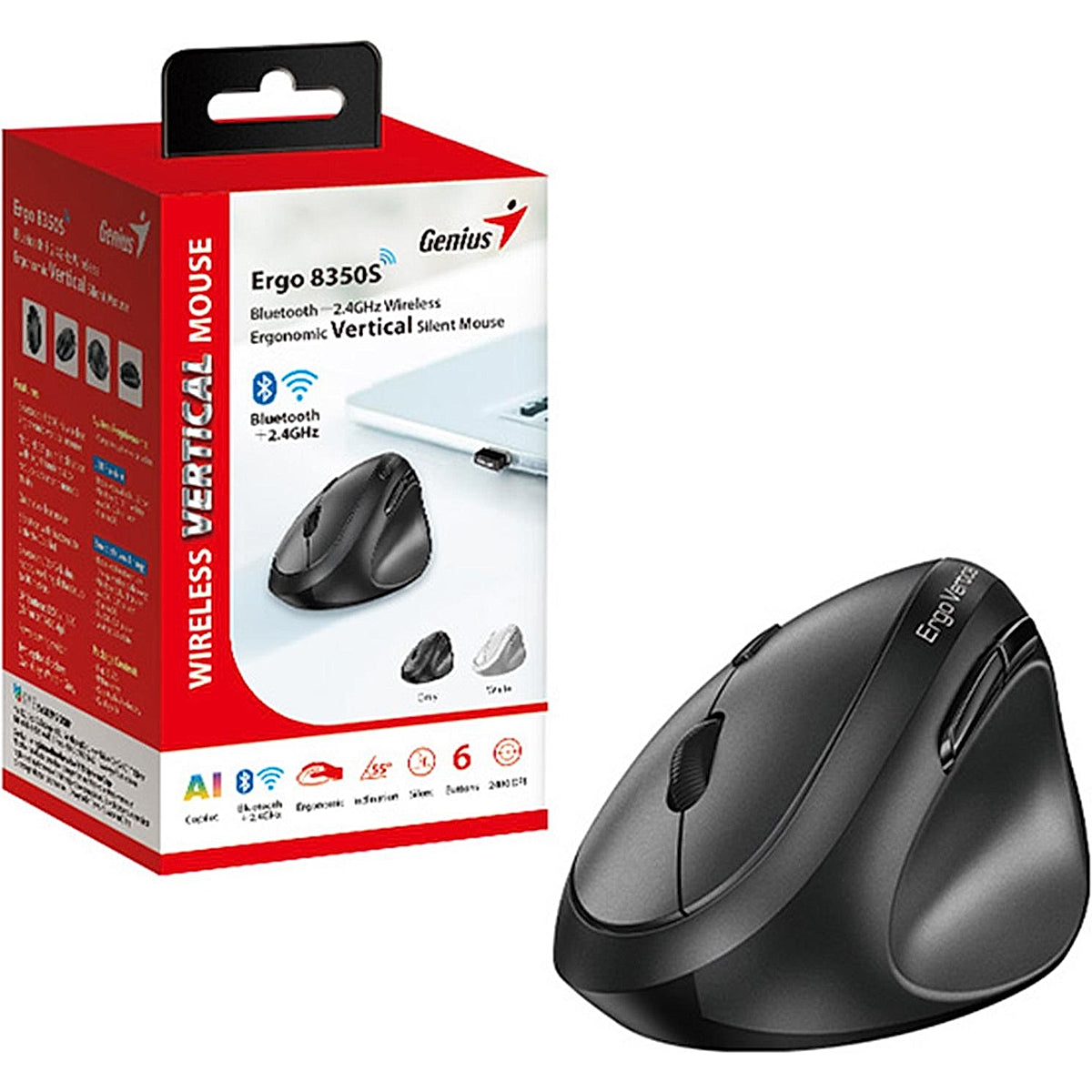 Genius Ergo 8350S 2.4GHz Ergonomic Mouse