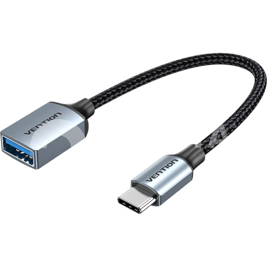 VENTION Cable OTG USB-C Male to USB-A Female 0.15m (Gray)