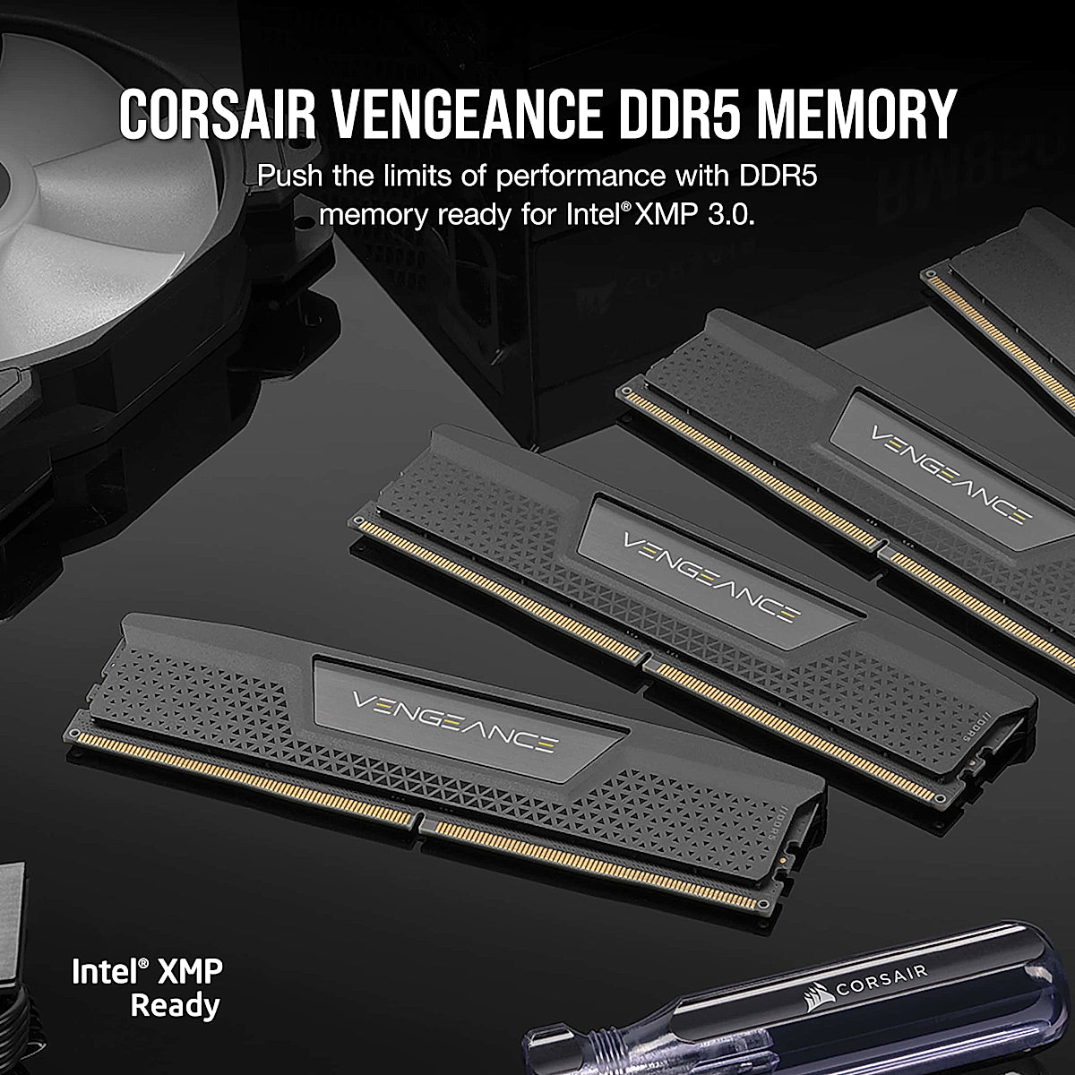 Corsair Vengeance DDR5 RAM 32GB 6000MHz | 2 × 16GB | Black Non-RGB