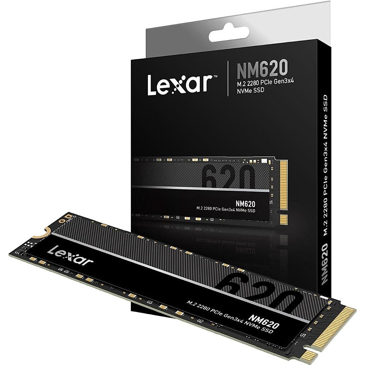 Lexar NM620 NVMe SSD – 512GB PCIe Gen3 ×4 M.2 2280