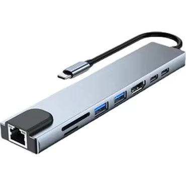 R8 AH-06 Type-C 8 in 1 Adapter