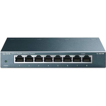 TP-Link, TL-SG108, 8-Port 10/100/1000 Mbps, Desktop Network Switch