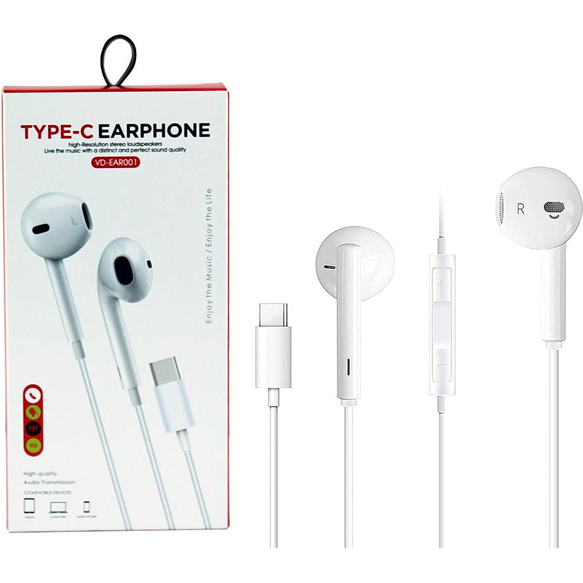 VEN-DENS VD-EAR001 Type-C Earphones