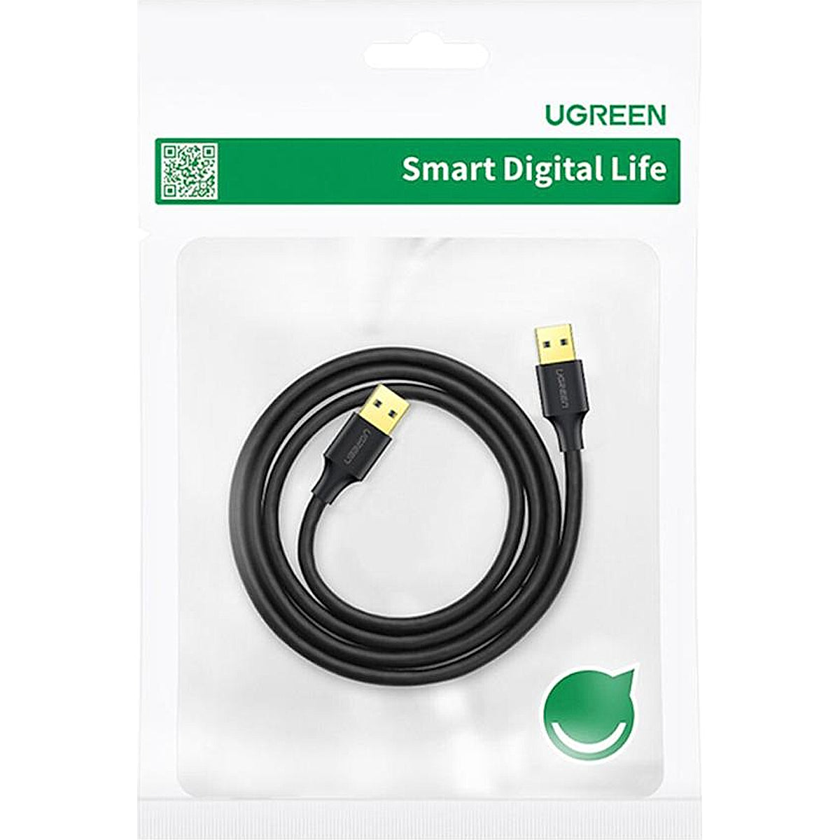 UGREEN, USB-A, 3.0 Male To Male Cable 1M - Black
