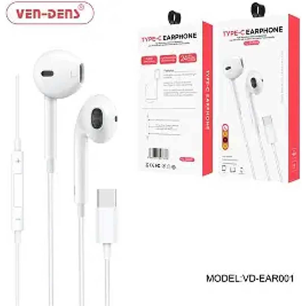 VEN-DENS VD-EAR001 Type-C Earphones