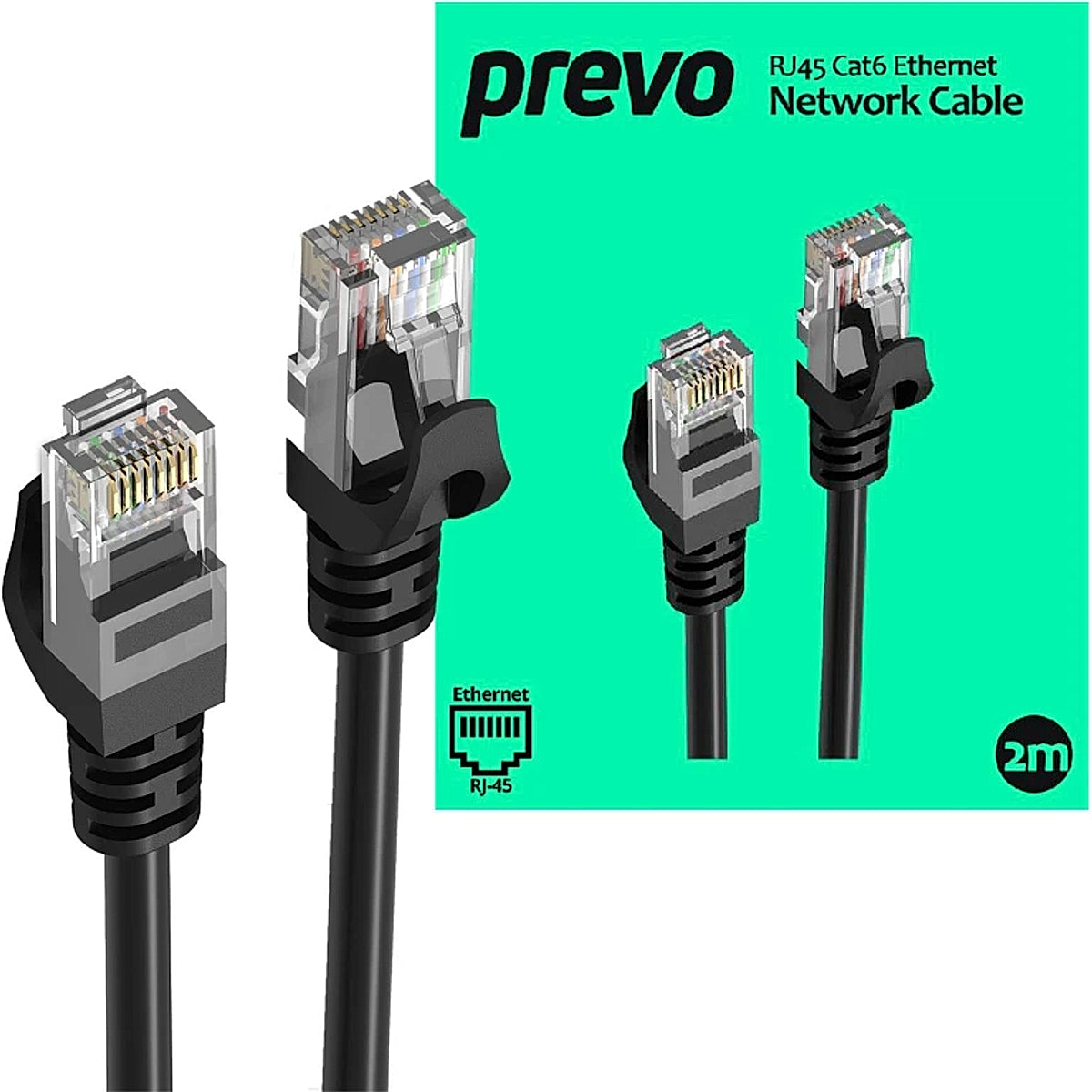 PREVO RJ45 CAT6 Network Cable 2M