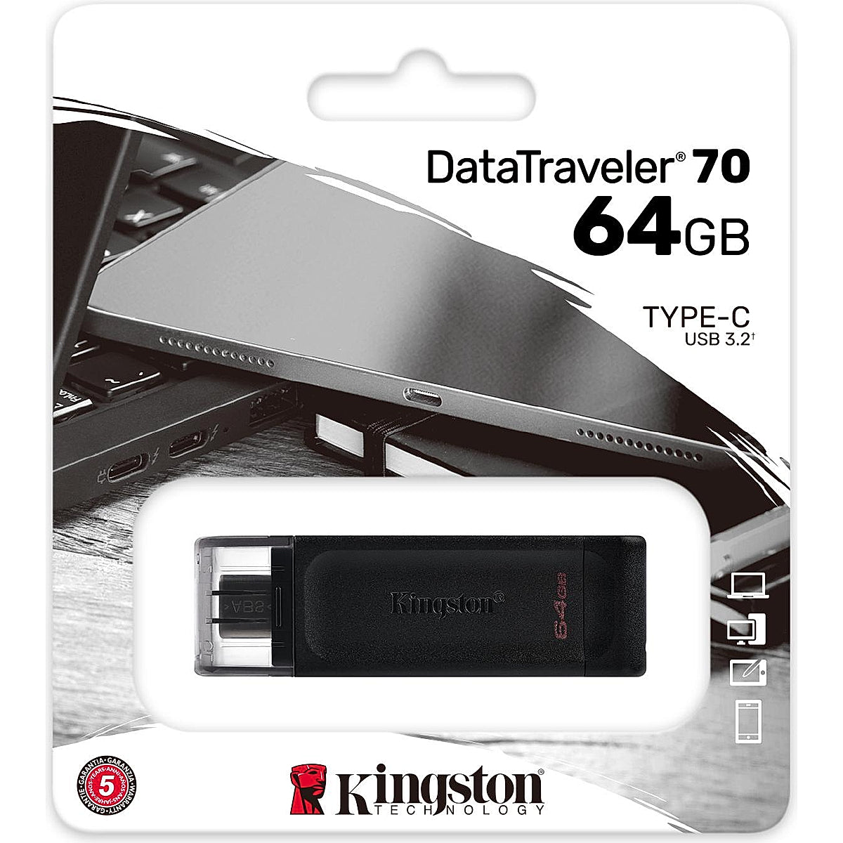 KINGSTON DataTraveler 64GB USB-C 3.2 Gen