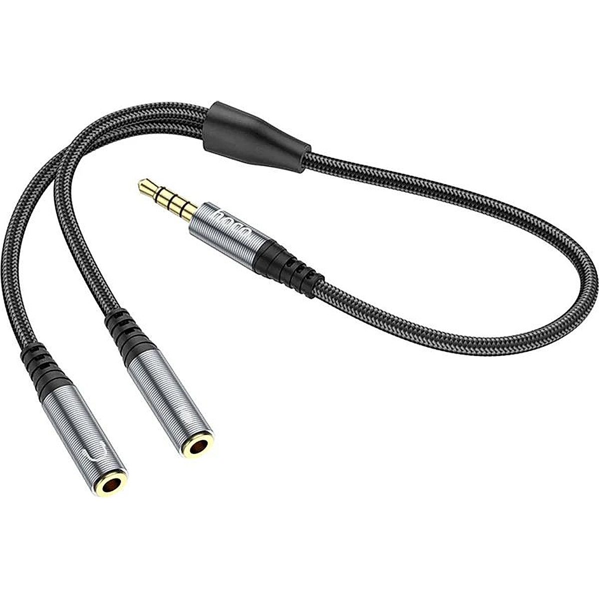 HOCO UPA21 2 in 1 3.5 Audio Adapter Cable Male to 2 Female