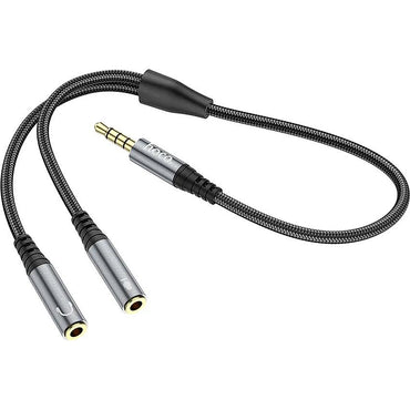 HOCO UPA21 2 in 1 3.5 Audio Adapter Cable Male to 2 Female