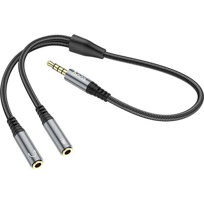 HOCO UPA21 2 in 1 3.5 Audio Adapter Cable Male to 2 Female