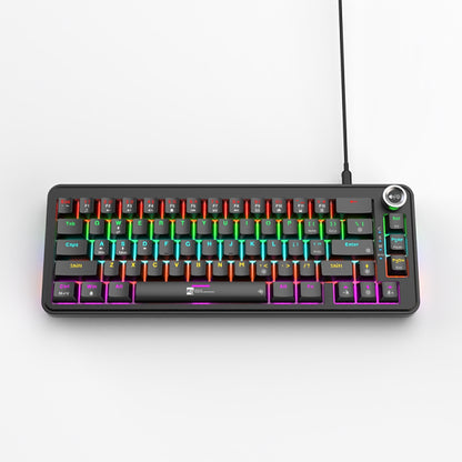 R8, K1002, Compact 67-Key Wired Mechanical Gaming Keyboard Black