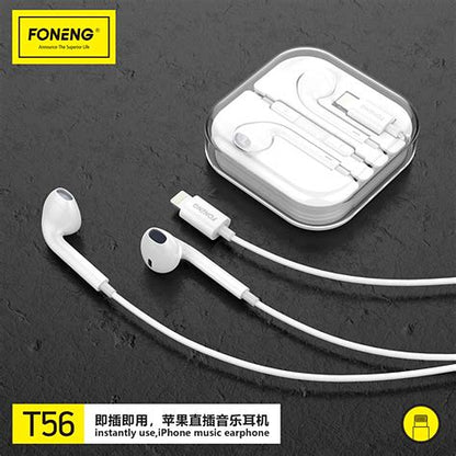 FONENG T56 Lightning in-line Earphone
