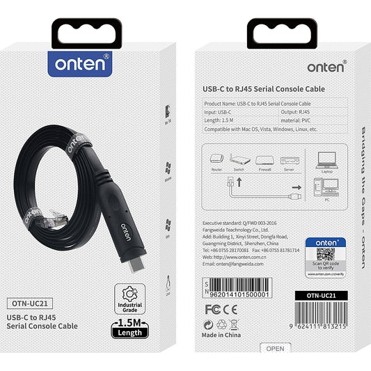 ONTEN OTN-UC21 USB-C to RJ45