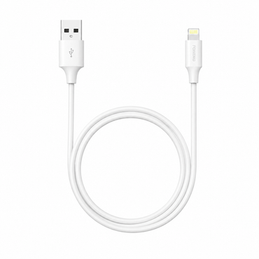 FONENG X63 1m USB-A to Lightning Charging Cable – 2.1A White