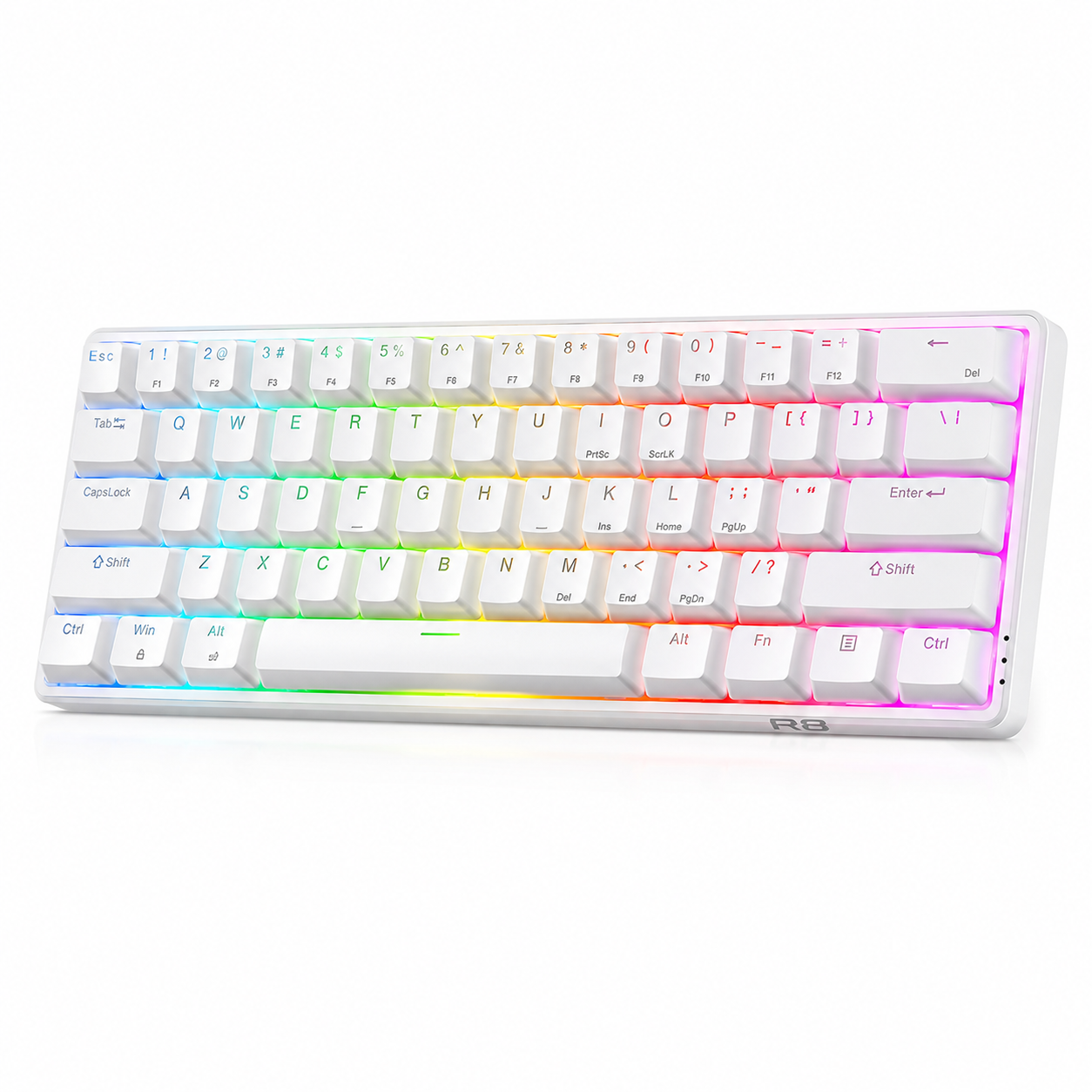 R8 GT301 68-Key Compact Bluetooth Wireless Rechargeable Keyboard