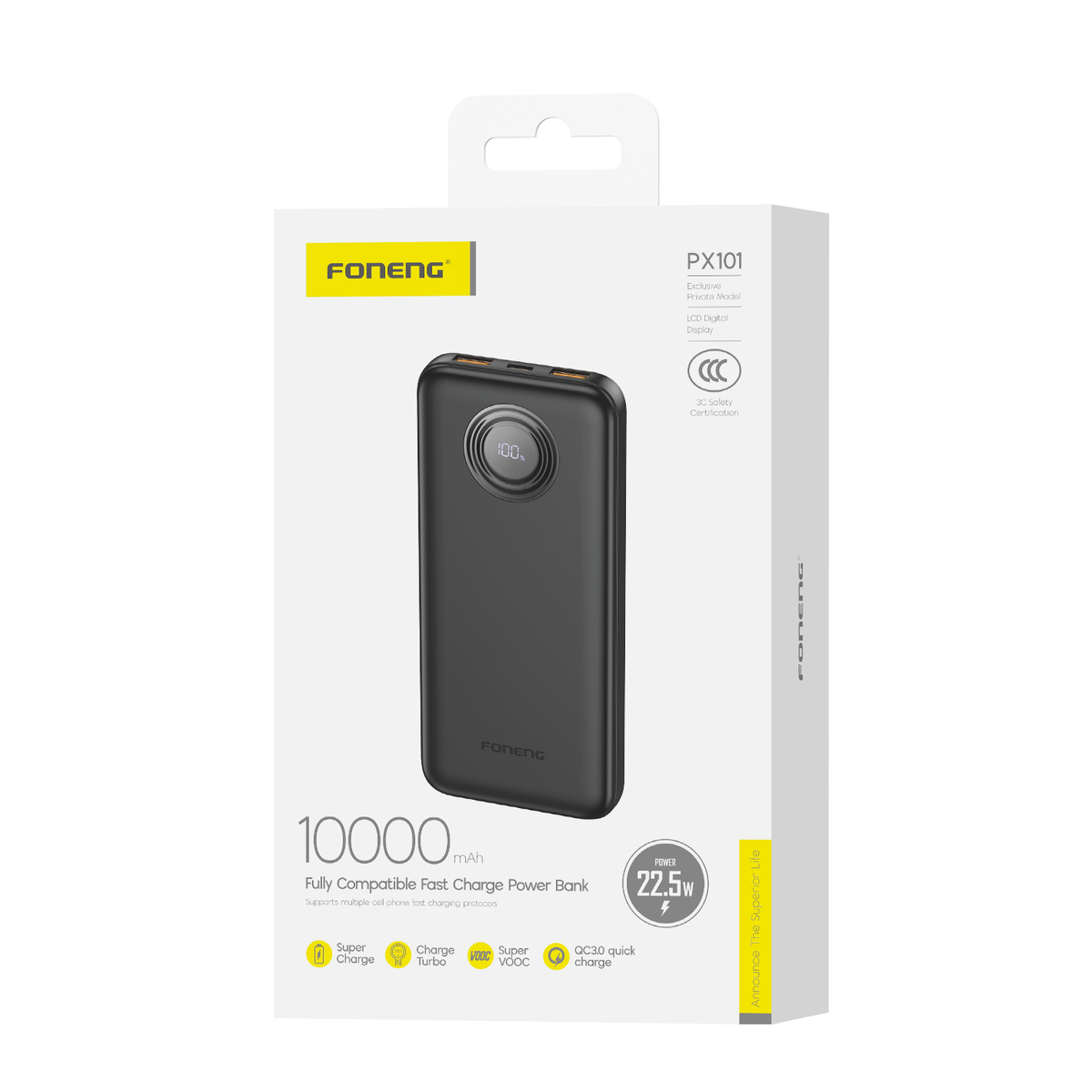 FONENG PX101 10000mAh 22.5W Power Bank