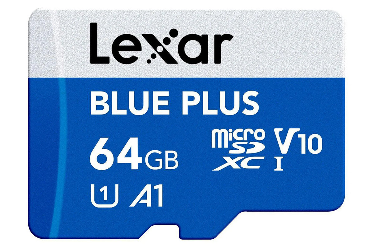 LEXAR 64GB Blue Plus microSDHC UHS
