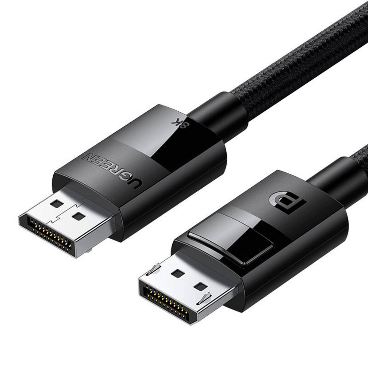 UGREEN, 8K DisplayPort 1.4 Braided Male to Male Cable - 1.5M