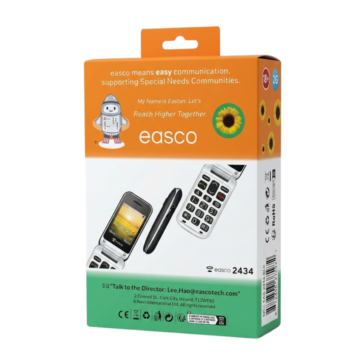 EASCO 2434 Easy to Use Mobile Phone