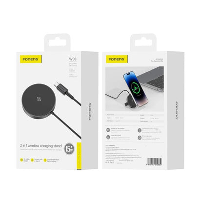 FONENG W03 2 in 1 Wireless Charging Stand 15w