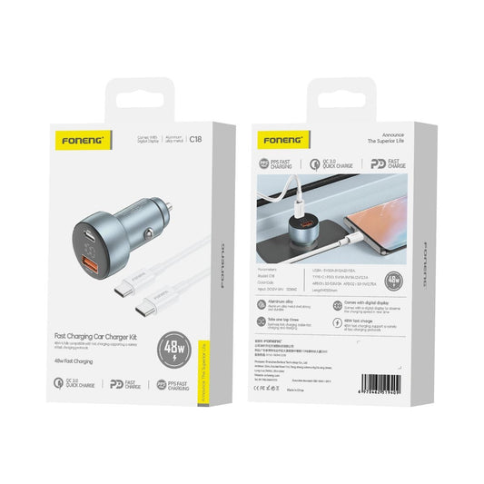 FONENG C18 Fast Car Charger Kit 48W