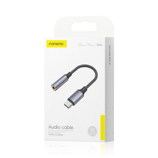 FONENG BM30 Audio Cable Type-C to Female 3.5mm