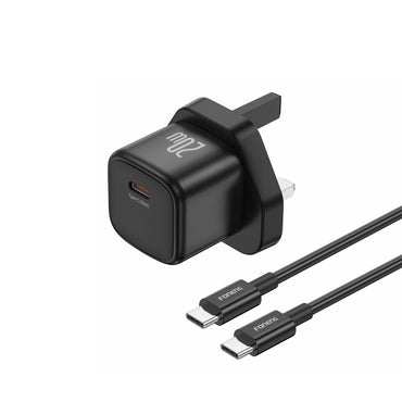 FONENG, Cube-UK, USB-C GaN Charger 20W with USB-C Cable