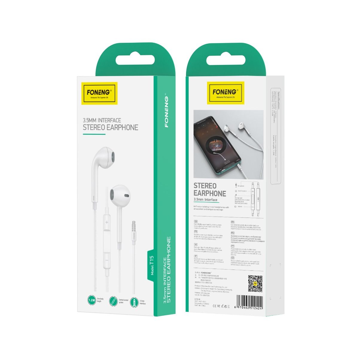 FONENG T15 Stereo Earphone