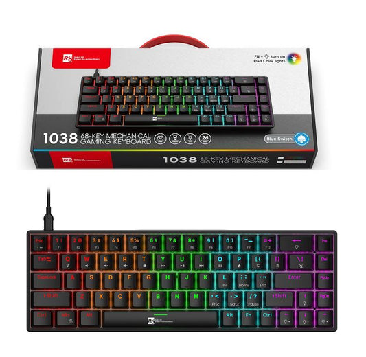 R8, 1038, 68 Key RBG Mechanical R-Sports Keyboard